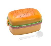 Generico Caja De Comedor De 3 Niveles - Contenedor De Alimentos Para Hamburguesas Con Cuchara | Contenedor De Almuerzo A Prueba De Fugas, Caja De Almuerzo De Hamburguesa Portátil, Conde