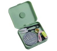 Genérico Caja de Costura Magnética Verde 21 Piezas, Kit de Aguja y Hilo Portátil para Hogar y Viaje, Herramienta Multifuncional de Almacenamiento para Manualidades y Costura