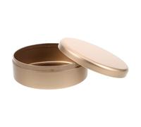 Genérico caja de de dulces mini cajas de golosinas recipiente de hojalata vacío latas de dulces vacias cajas de galletas pequeño recipiente de hojalata lata vacía estuche Dorado
