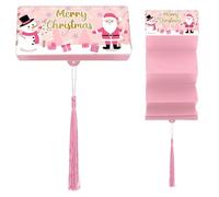 Genérico Caja de Dinero con 10 tragamonedas - Titular de Dinero de Navidad, Merry Christmas Efective para Mujeres Men Kids Hidestas