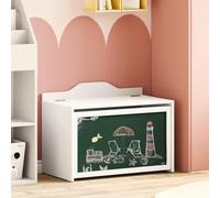 Genérico Caja de Juguetes Blanco 73 x 33 x 55 cm Madera contrachapada,Armarios y Almacenamiento,Baúles de Almacenamiento,Baúles para juguetes-42003028