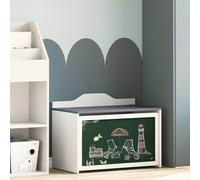 Genérico Caja de Juguetes Gris y Blanco 73 x 33 x 55 cm,Armarios y Almacenamiento,Baúles de Almacenamiento,Baúles para juguetes-42003029