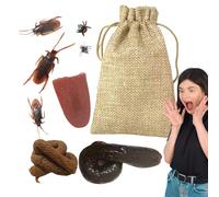 Genérico Caja de Kits de bromas - Juegos de Chistes prácticos de 10 Piezas | Cosas realistas de Broma Extrema | Artículos de Broma de Novedad, Material Divertido de Miedo para el Día de los Inocentes
