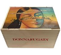 Generico Caja de madera vacía para 4 botellas El Gattopardo Donnafugata, pino macizo, 32 x 23 x 19,8 cm