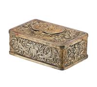 Genérico Caja de música, de Escritorio en Relieve en 3D 10x6x4cm 1pc, Caja de música Vintage, Acento de Pantalla Coleccionable, función de melodía Retro, para estantes de la Mesa de la Sala de Estar