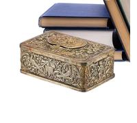 Genérico Caja De Música Pájaro Metal | Decoración De Escritorio En Relieve 3D | Retro De Caja De Música - para Coleccionistas Niños Jóvenes Adultos Escritorio Estantería Mesita de Noche Salón