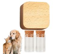 Genérico Caja De Recuerdos para Pelo De Mascotas | Contenedor De Madera Memorial para Gatos Y Perros,Almacenamiento para Cenizas Dientes Y Uñas Colección para Amantes De Mascotas