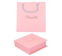 Genérico Caja de Regalo para Bombones con Forma de Corazón Caja de Chocolate para Bodas y Fiestas Rosa con Bolsa de Mano Embalaje Reutilizable para San Valentín y Festivales