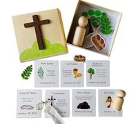 Genérico Caja De Semana Santa, Set De Regalo Religioso De Pascua para Niños Y Adultos, Incluye Tarjetas De Oración, Libro Devocional, Celebraciones De Cuaresma Y Pascua (1pcs)