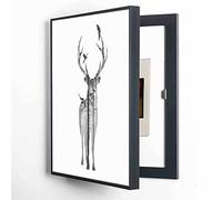 Genérico Caja Electrica Contadores Cubierta PortáTil Creatividad Caja De Distribucion Contador Marcos Electricos para Ocultar Cuadros Cubierta Pintura Cuadros Colgantes Decorativos,12,40 * 50cm