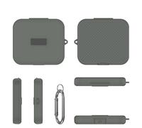Genérico Caja Especial de Almacenamiento de PC para PLAUD NotePin/NotePin S 2025 AI Estuche Protector de grabadora de Voz Accesorios de Almacenamiento Resistentes a los Golpes y a la caída con Gancho