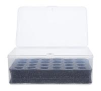 Genérico Caja Organizadora de Plástico para 24 Pilas AA, Estuche Portátil y Resistente al Agua para Almacenamiento Seguro Hogar y Emergencias