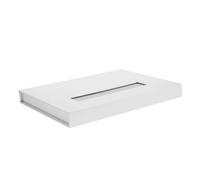 Genérico Caja Polaco Divisor De Cajones Organizador De Cubiertos Organizador De Cajones Cuchillería Contenedor De Diamantes De Imitación Poseedor Caso Talón Pararse Uñas Falsas Silver Papel