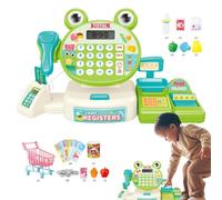 Genérico Caja registradora para, Juguete de Caja Registradora | Jugar Juguete Calculadora de Caja | Caja para Todos-Pequeños, Conjunto de Juego de Supermercado, educa