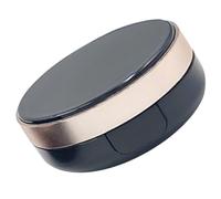Genérico Caja Resaltador Esponja De Maquillaje Talco En Polvo Para Bebes Tarro Cosmético Vacío Estuche Portátil Para Polvos Sueltos Soplo Para El Cuerpo Accesorios De Viaje Abs Black