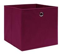 Genérico Cajas almacenaje 10 uds Tela no Tejida Rojo Oscuro 28x28x28 cm,Casa y jardín,Productos del hogar,Organización y Almacenamiento,Cestas para almacenaje-325201