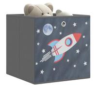 Genérico Cajas almacenaje Plegables 4 uds Tela no Tejida Gris 32x32x32cm,Productos del hogar,Organización y Almacenamiento,Cestas para almacenaje-4018987