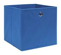 Genérico Cajas de almacenaje 10 uds Tela no Tejida Azul 28x28x28 cm,Productos del hogar,Organización y Almacenamiento,Cestas para almacenaje-325197