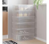 Genérico Cajas de almacenaje apilables 6 uds plástico 25 L,Cestas para almacenaje-3189188