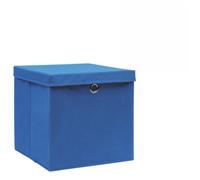 Genérico Cajas de almacenaje con Tapas 4 uds Azul 28x28x28 cm,Casa y jardín,Productos del hogar,Organización y Almacenamiento,Cestas para almacenaje-325196