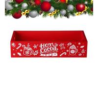 Generico Cajas de Almacenamiento de Madera para Navidad, Sturdy, de barrita, Chocolate Caliente, Organizador navideño, Chocolate, café, Pan | Multipurpose Outdoor Indoor Utility