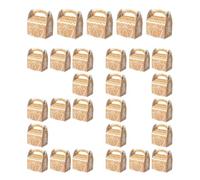 Generico Cajas de caramelos para Navidad - 20 recipientes reutilizables para fiestas, caja de cocción al horno para fiestas, pasteles, galletas, cupcakes, brownies, donuts, chocolates, piruletas