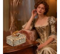 Genérico Cajas De Música - Vintage Hand Cank Musicc | Caja Musical De Madera con Melodía Clásica Y Delicada Talla | Music Box - Cumpleaños Valentine Decoración del Hogar