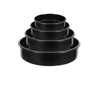 Genérico cake baking supplies， Molde redondo antiadherente de acero al carbono de 5/7 pulgadas for pastel de chiffon arcoíris/capas, ideal for hornear cheesecake circular.,for Home Bakers(5 inch)