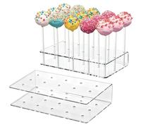 Genérico Cake Pop Stand, 2 Pieces Acrylic Dessert Table Accessories, Candy Pop Drying Holder for Home Bakers, Party Planners, Bakery Owners, Birthday, Family Gatherings, and School Events