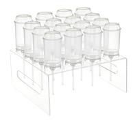 Genérico Cake Push Pop Containers - Dessert Tubes With Stand & Lid | Reusable Food Grade Push Up Cake Holders | Transparent Party Dessert Push-Containers | For Home Dining Room Wedding Birthday Party