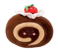 Genérico Cake Roll Plush Toy, 14x10CM Attractive Strawberry Cake Doll - Multiple Purposes Stuffed Cakke Doll Toy, Cute Plush Caake Roll Stuffed Animals For Bedroom, Living Room