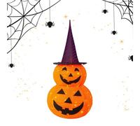 Genérico Calabaza Luminosa de Halloween Decoración Otoñal de Porche