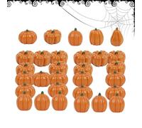 Genérico Calabaza Pequeña De Simulación - Decoración De Mesa con Calabazas Artificiales Pequeñas,Figura Miniatura Reutilizable Rústica Artesanal Realista para Chimenea Repisa Banquete