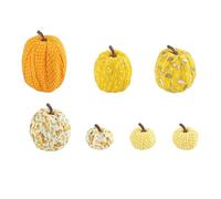 Genérico Calabazas Decorativas 7 Calabazas Temporales de Tela Algodón