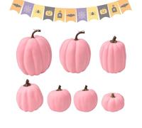 Genérico Calabazas Decorativas Decoración Rústica 7 Piezas Tamaños Variados