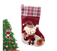 Generico Calcetín de Navidad | Bolsas para caramelos con muñeco de nieve y Papá Noel - Calcetines navideños decoración para - para caramelos chocolate, fiestas y Año Nuevo, salón, dormitorio y árbol