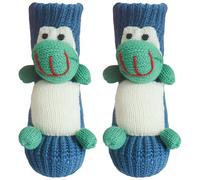Genérico Calcetines 3D antideslizantes para adultos, calcetines de invierno cálidos y cómodos, con diseños de personajes., azul, Talla única