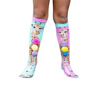 Genérico Calcetines 3D para Niño y Niña, Diseños Divertidos y Originales de Personaje Azul, Suaves y Cómodos, Transpirables, (ROSA)