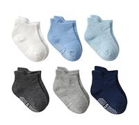 Genérico Calcetines Antideslizantes Tejidos Para Niños Pequeños Desde 0 Hasta 12 Meses De Edad (A, One Size)