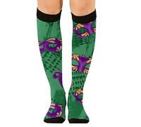 Genérico Calcetines cálidos marrones cómodos y lindos estampados 3D opacos sin costuras, rosa fuerte, Talla única