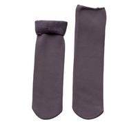 Genérico Calcetines De Deporte Térmicos De Invierno De Terciopelo Doble Para Hombre Y Mujer - Negros (Gris Oscuro, Talla Única)