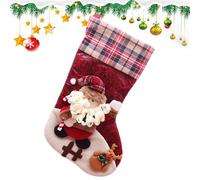 Genérico Calcetines de reno, decoración del hogar, bolsas de calcetines decorativos para árbol de, para fiesta, vacaciones, invierno, chocolate, dormitorio, salón, chimenea, ventana puerta
