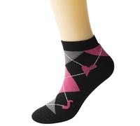 Genérico Calcetines deportivos con cinta para concienciación sobre el cáncer de mama para mujer paquete (Red, One Size)