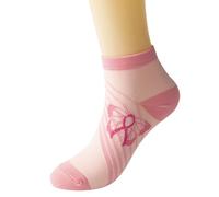 Genérico Calcetines deportivos con cinta para concienciación sobre el cáncer de mama para mujer paquete (One Size)