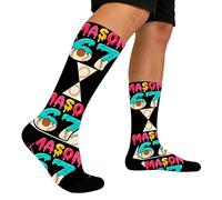 Genérico Calcetines Infantiles 67,Calcetines Térmicos Unisex Invierno, Originales Seis Siete de Estilo Crew | Regalo Navidad Niños Niñas Interior Dormir Frío Exterior