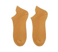 Genérico Calcetines Lana Mujer Multicolor Deportivos Socks Absorbentes Transpirables calcetas Redondos Color Sólido Calcetin Ideales para Todas las Estaciones medias (Yellow, One Size)