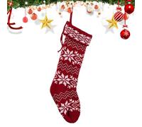 Genérico Calcetines Navideños - Calcetín Colgable para Navidad | Bolsa De Regalos Tejida Estacional para Hogar Apartamento Hotel Vacaciones Dormitorio Universitario