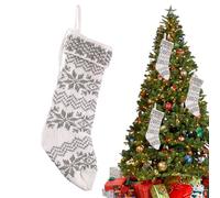 Genérico Calcetines Navideños,Calcetines Decorativos Navidad - Bolsa De Golosinas Tejida Decoración para Fiestas Hogar Dormitorio Universidad Oficina Viaje Hotel