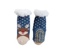 Genérico Calcetines pantuflas para bebé suaves de vellón cálido para niños pequeños, antideslizantes y acogedores para interiores, regalo ideal para Navidad o invierno (NY2, S)