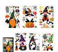 Genérico Calcomanías de Ventana Fantasma Murciélago - Gel de Halloween, decoración de Vinilo Reutilizable, diseño Vibrante y Aterrador, fácil de aplicar y Quitar | Decoraciones Festivas para,